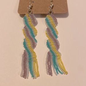 Earrings, Hand Beaded